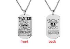 One Piece Inspired Necklace Pendant with Keychain