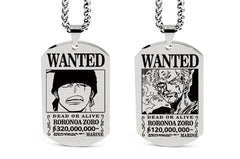 One Piece Inspired Necklace Pendant with Keychain