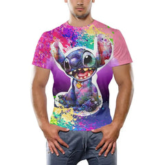 Men's Printed Hip-Hop Street Polyester T-Shirt