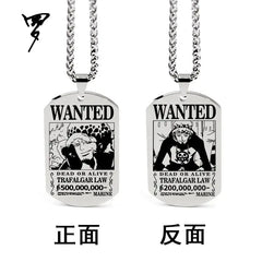One Piece Inspired Necklace Pendant with Keychain