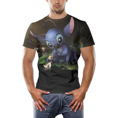 Men's Printed Hip-Hop Street Polyester T-Shirt