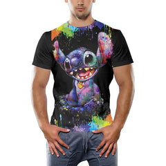 Men's Printed Hip-Hop Street Polyester T-Shirt