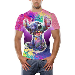 Men's Printed Hip-Hop Street Polyester T-Shirt