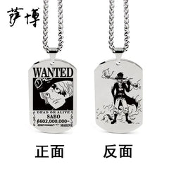 One Piece Inspired Necklace Pendant with Keychain