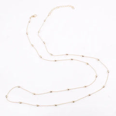 Simple Copper Bead Chain Waist Accessory for Women