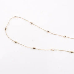 Simple Copper Bead Chain Waist Accessory for Women