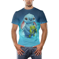 Men's Printed Hip-Hop Street Polyester T-Shirt