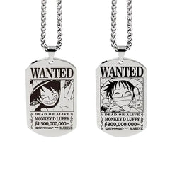One Piece Inspired Necklace Pendant with Keychain