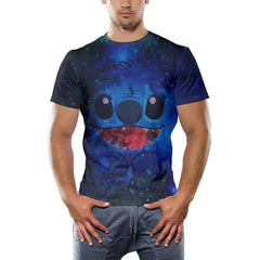 Men's Printed Hip-Hop Street Polyester T-Shirt
