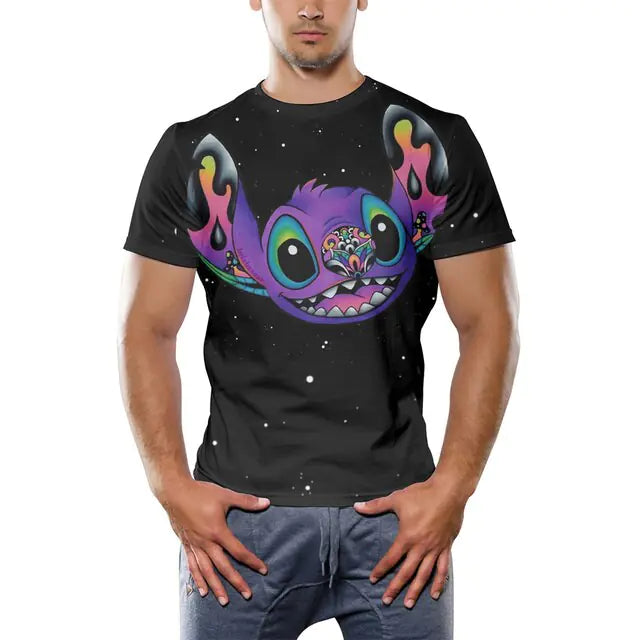 Men's Printed Hip-Hop Street Polyester T-Shirt