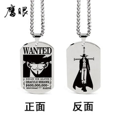 One Piece Inspired Necklace Pendant with Keychain