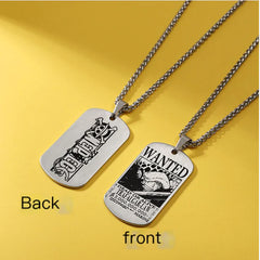 One Piece Inspired Necklace Pendant with Keychain